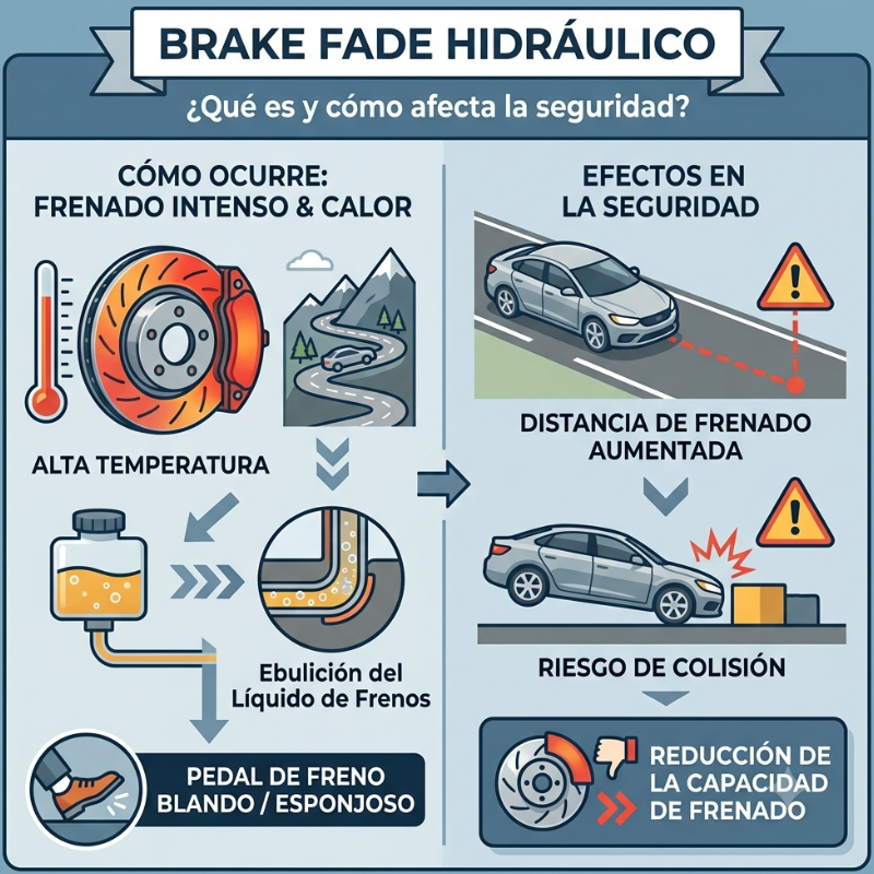 ¿Qué es el Brake Fade Hidráulico y Cómo Puede Afectar la Seguridad al Conducir?